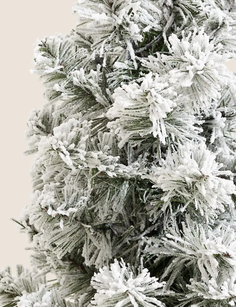 1.5ft Pre-Lit Snowy Christmas Tree