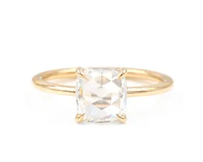 1.74-Carat Rose Cut Cushion Ring