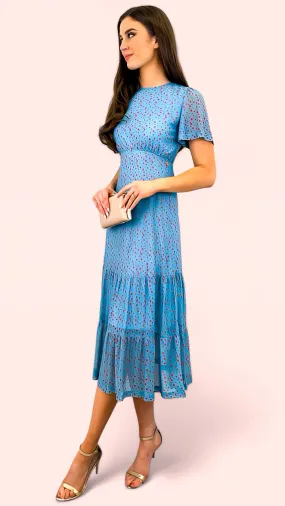 4-A1535 Grace Blue Dotty Dress