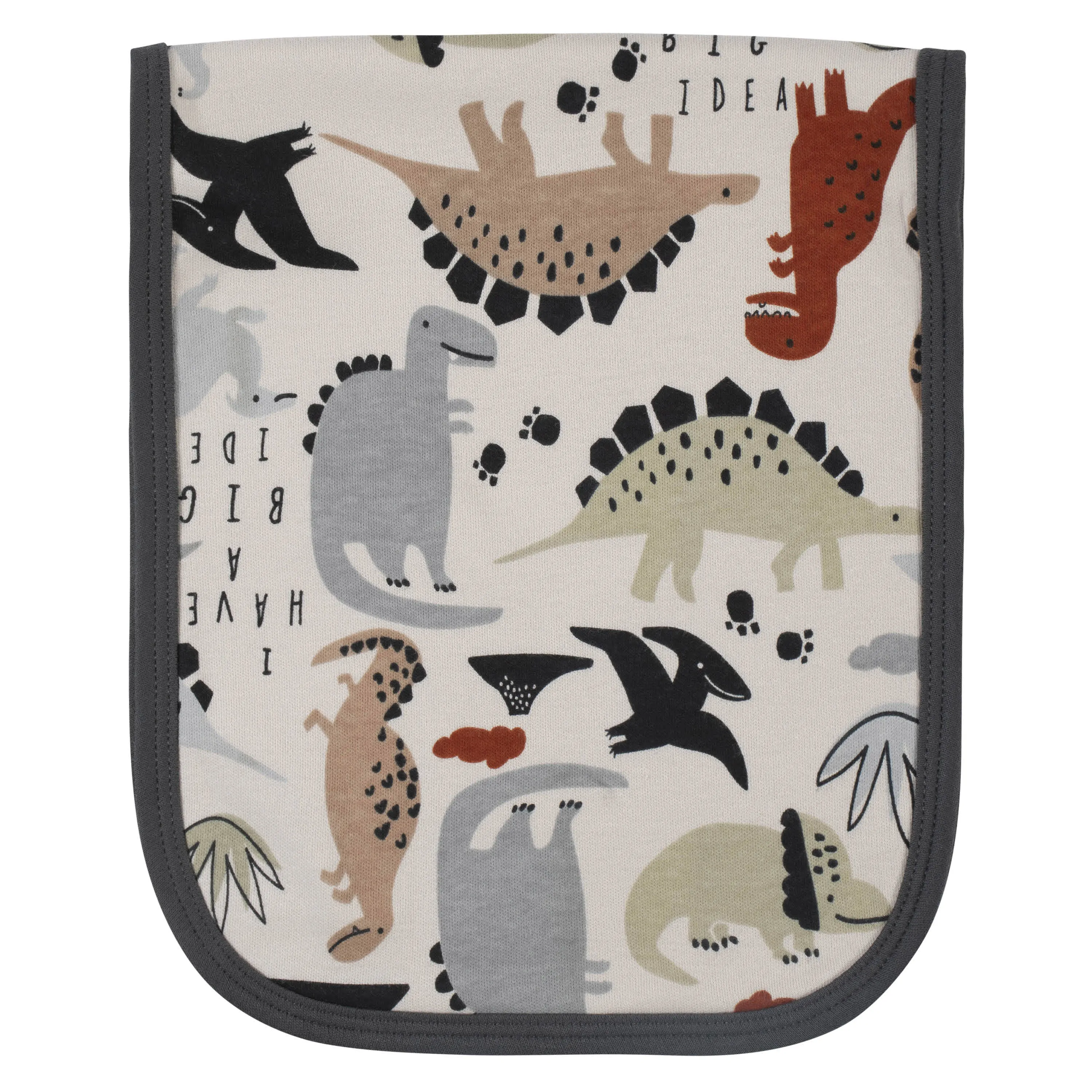 7-Piece Baby Boys Dino Terry Bibs & Terry Burp Cloths Set