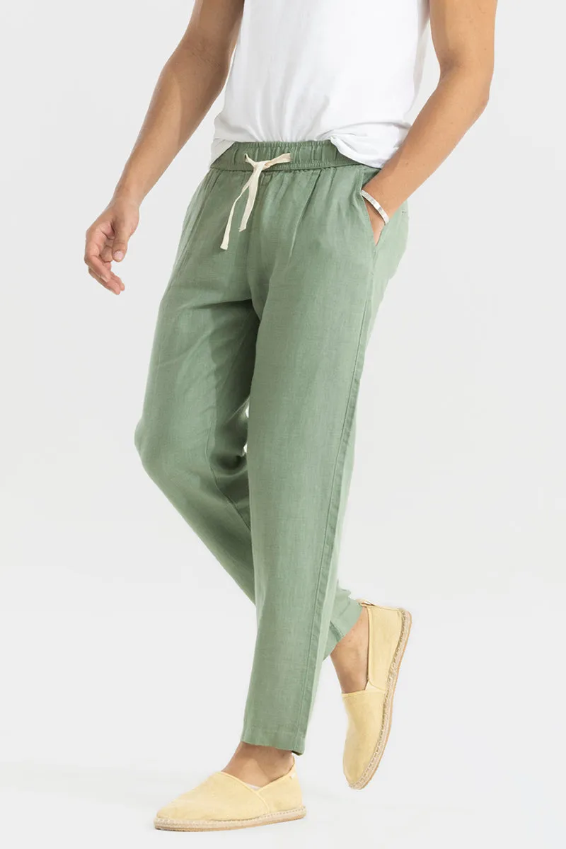 Ace Light Green Linen Pant