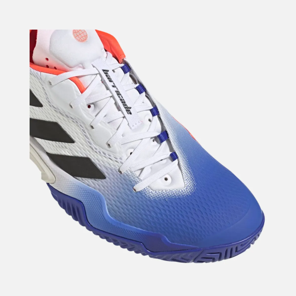 Adidas Barricade Tennis Shoes -Lucid Blue / Core Black / Solar Red