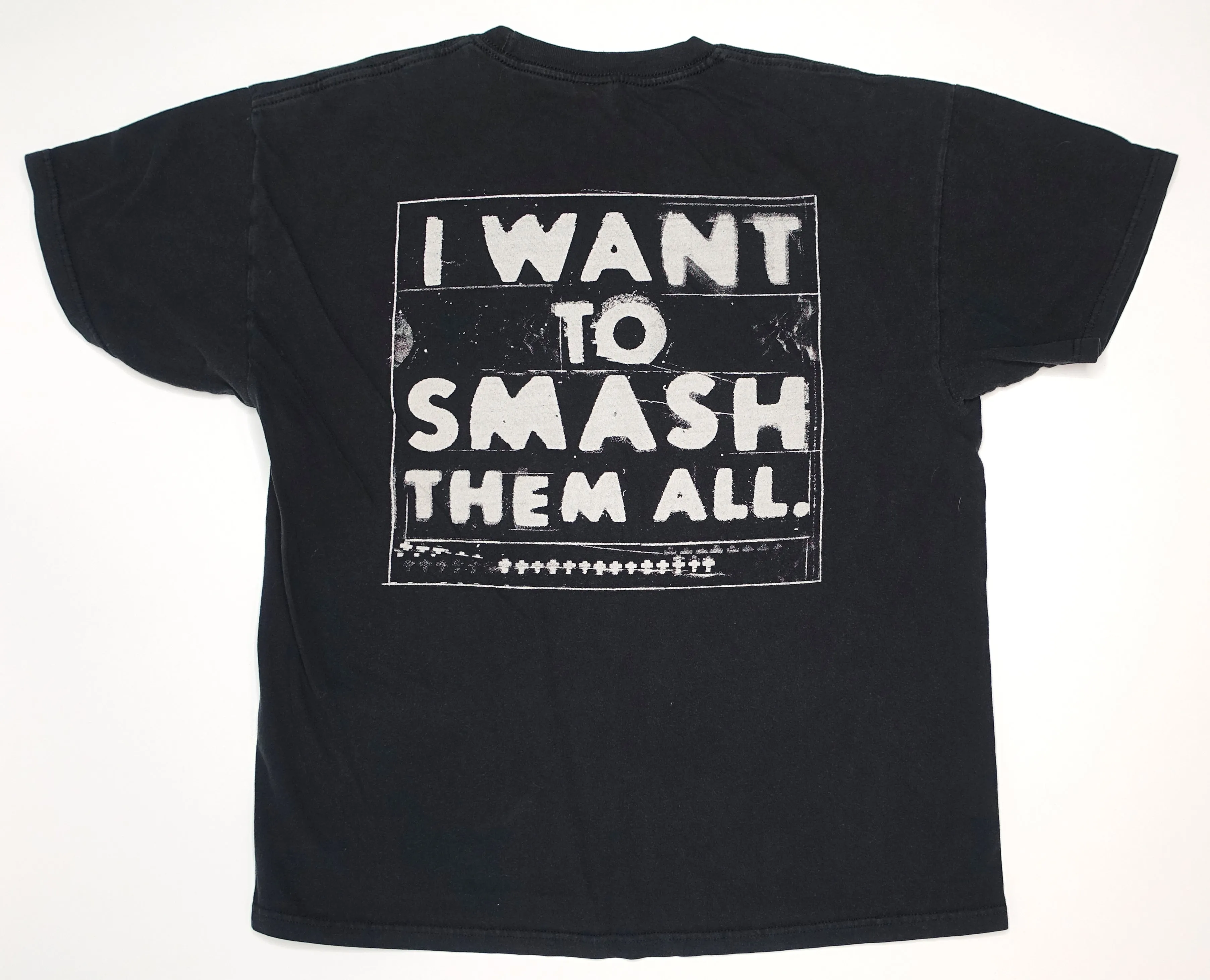 Against Me! - I Want To Smash Them All White Crosses 2011 Tour Shirt Size Large