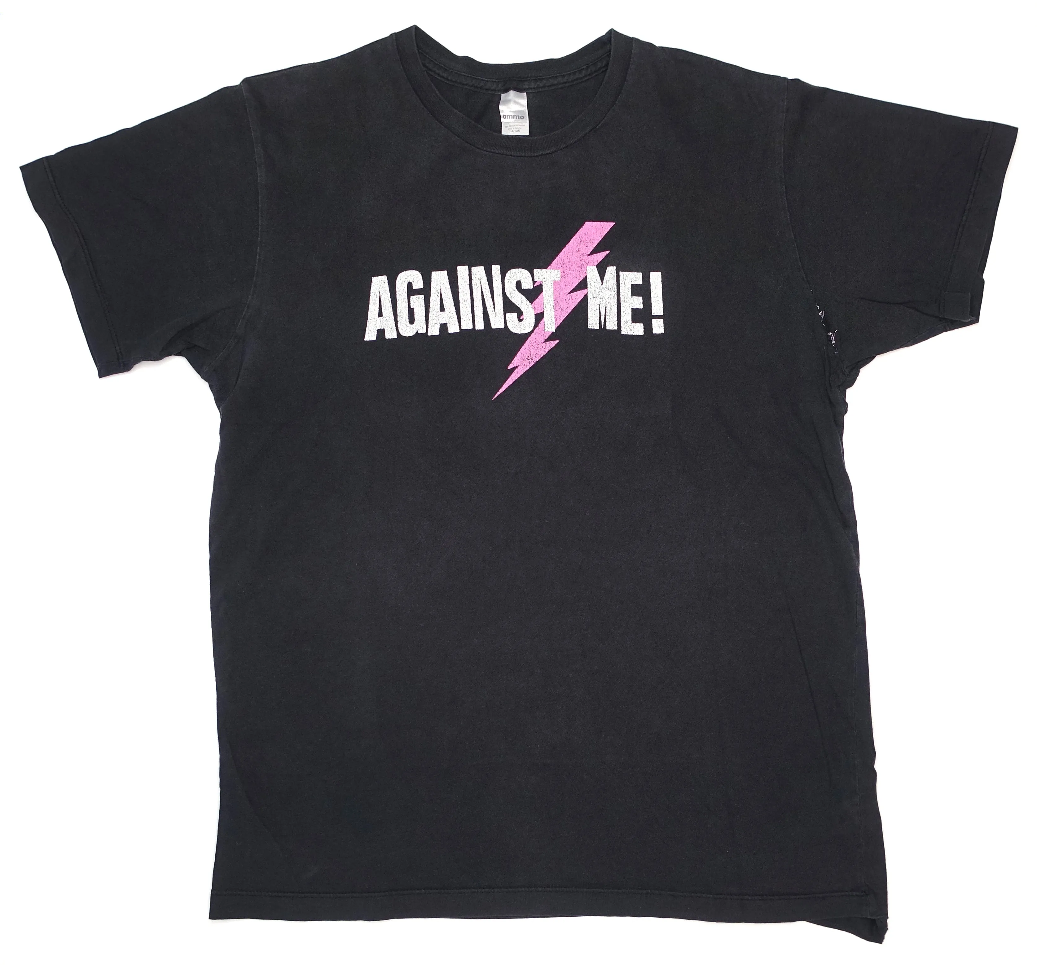 Against Me! - Reinventing Axl Rose Lightning Bolt 2002 Tour Shirt Size Large