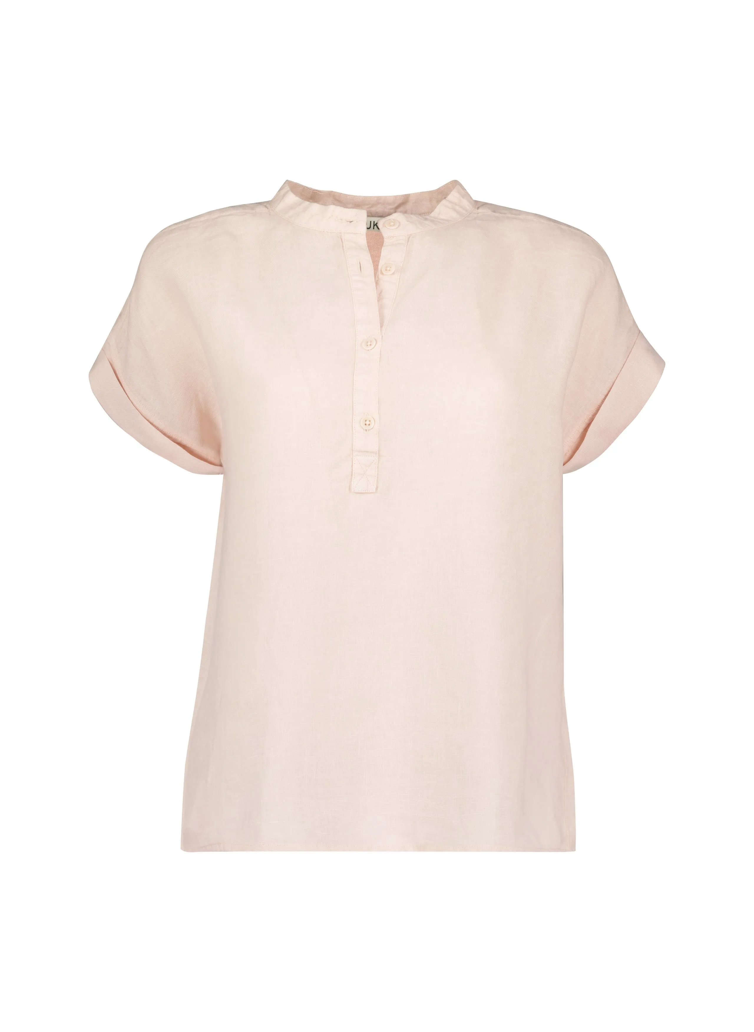 Alexia Linen Shirt | Powder Pink