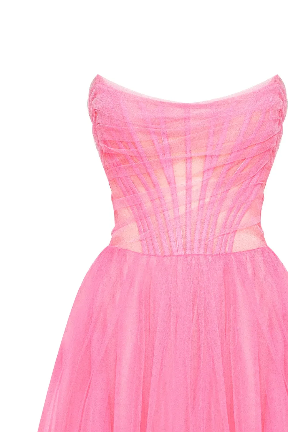 All-In-Pink bustier tulle dress