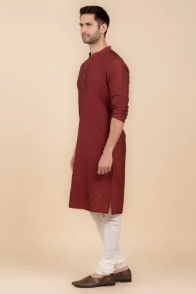 All Over Jaal Embroidered Kurta Set