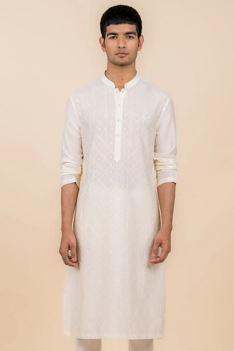 All Over Jaal Embroidered Kurta Set