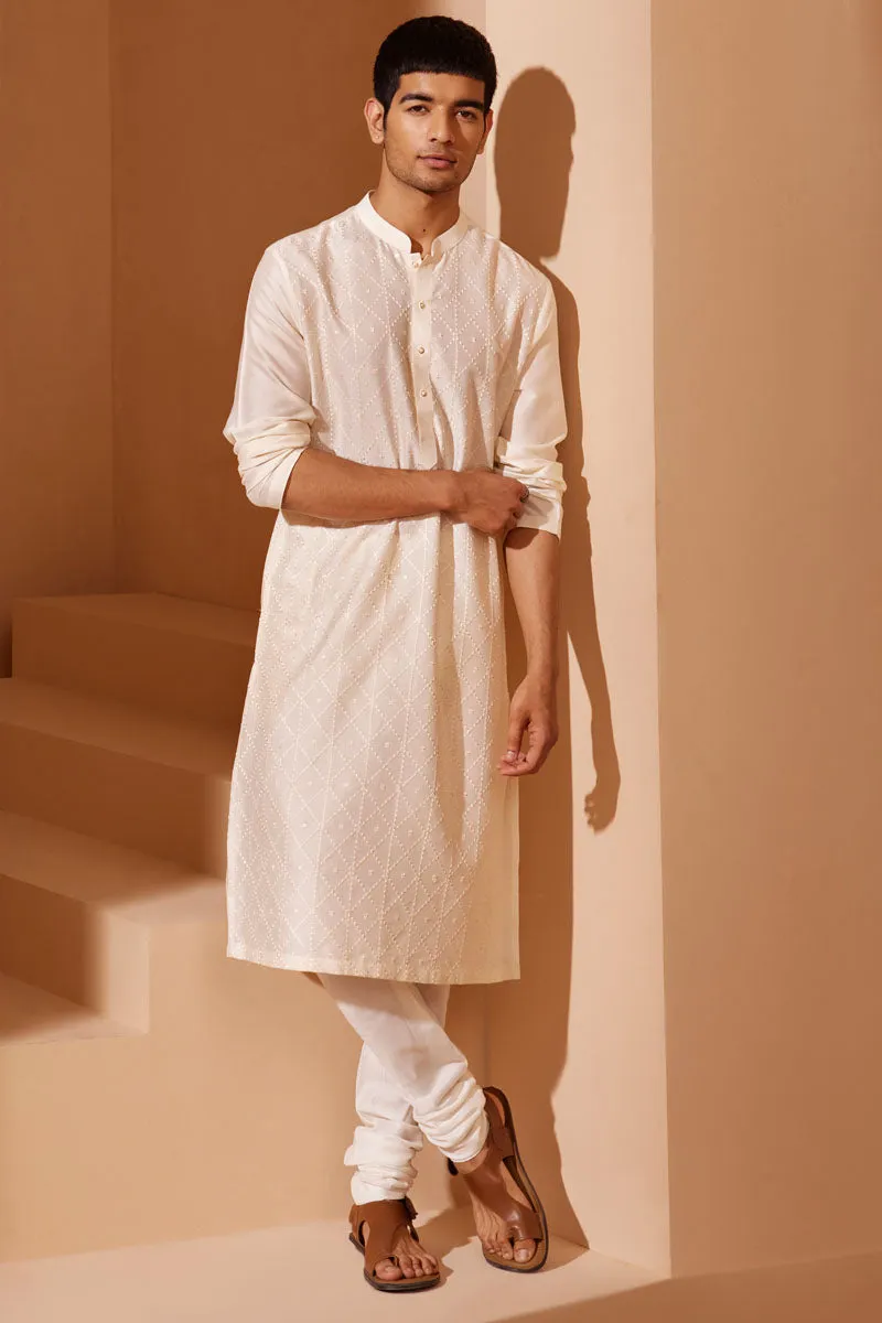 All Over Jaal Embroidered Kurta Set