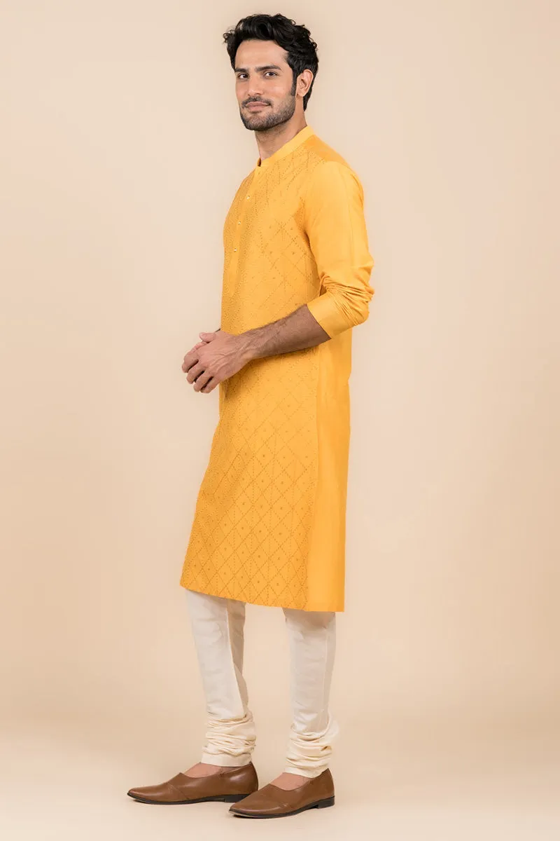 All Over Jaal Embroidered Kurta Set