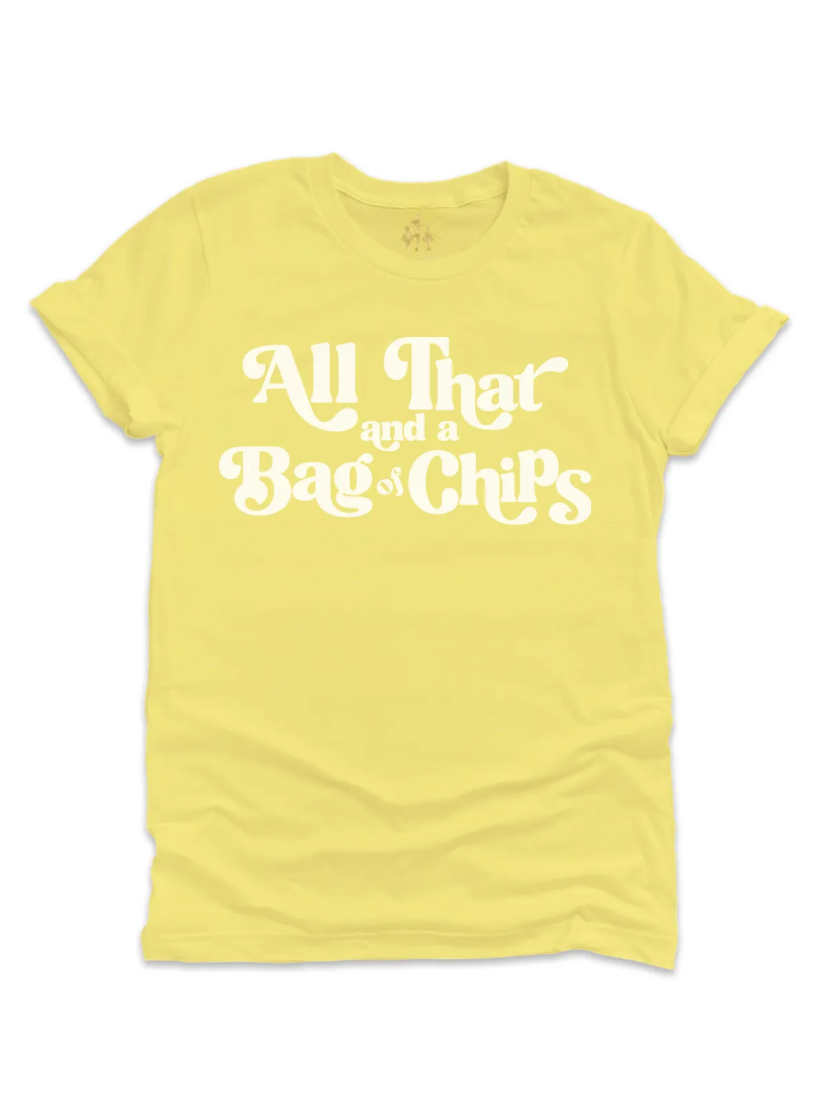 All That and a Bag of Chips Matching Mommy and Me Shirts Set - Yellow