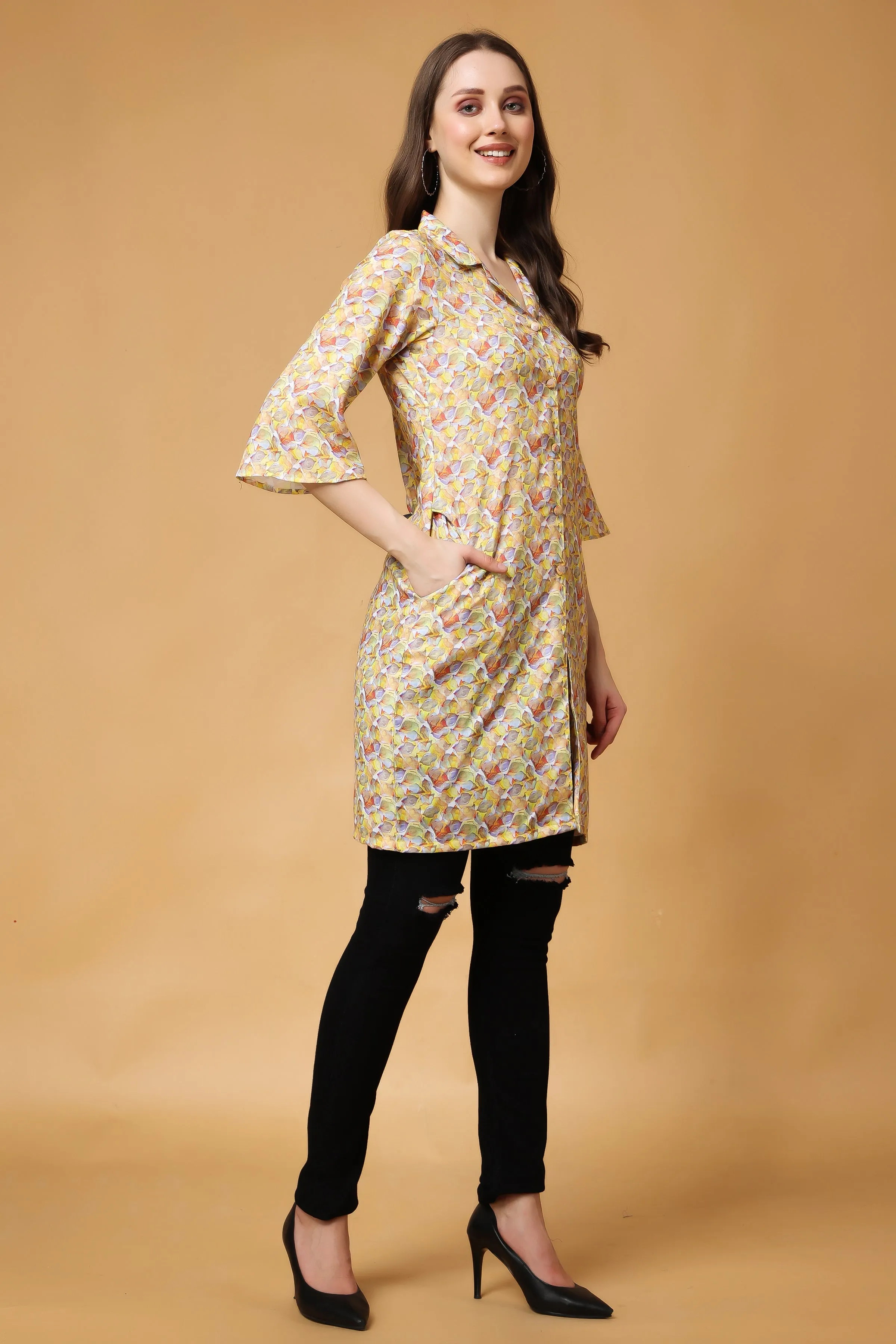 Almond Blossom Modal Short Kurta