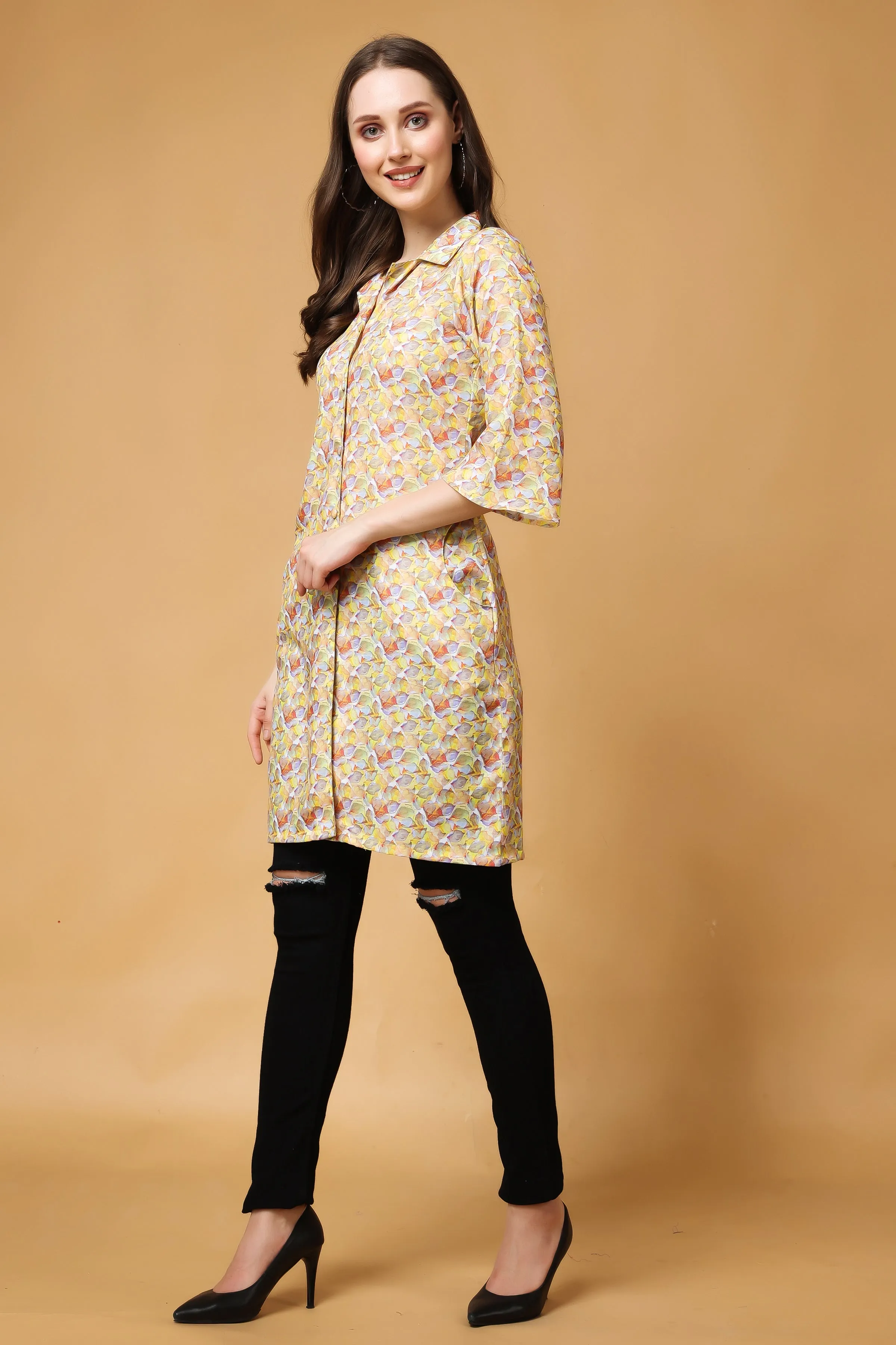 Almond Blossom Modal Short Kurta