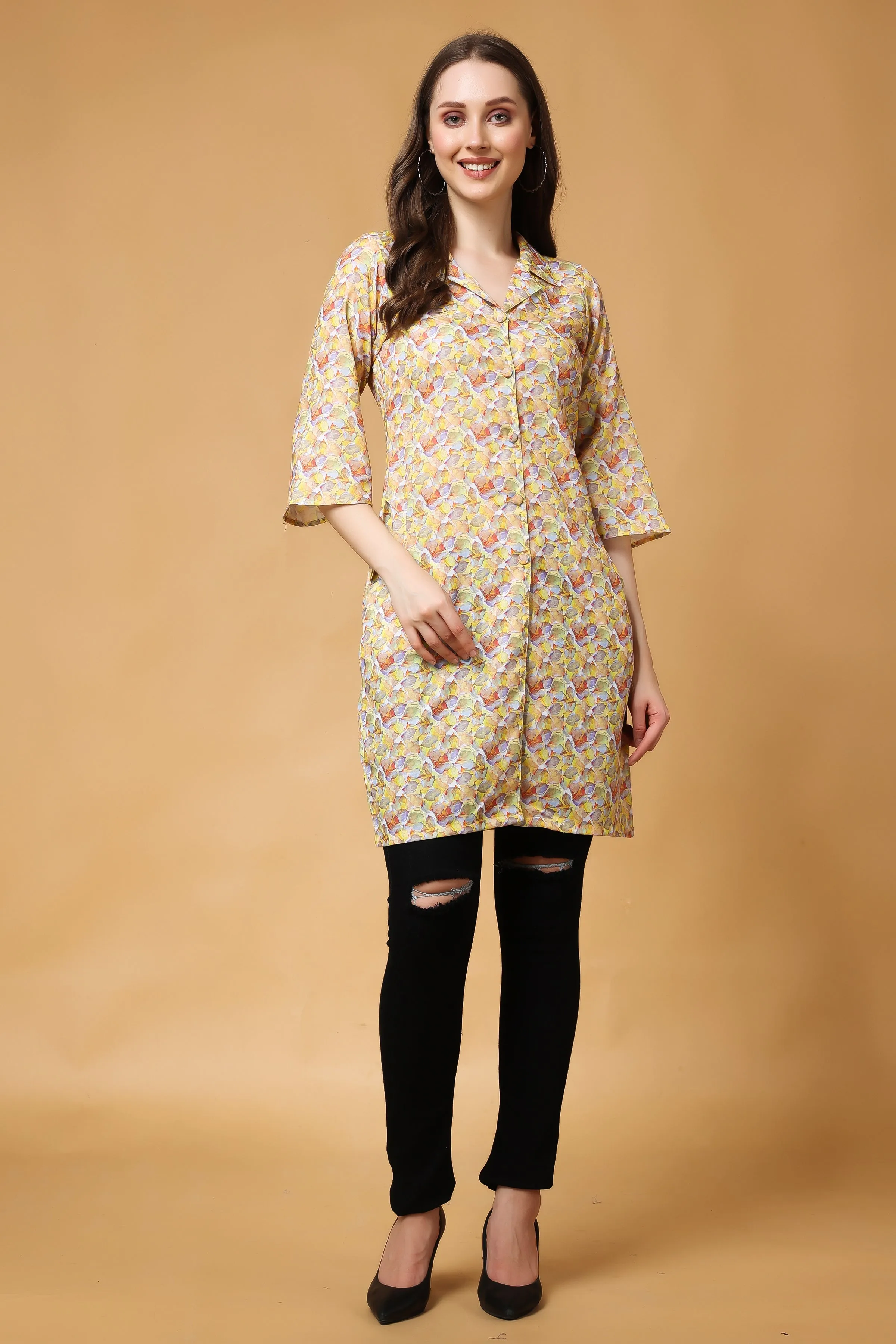 Almond Blossom Modal Short Kurta