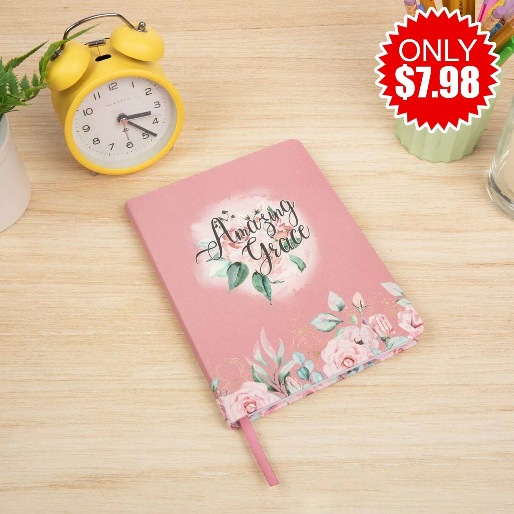 Amazing Grace Rose Journal - 7.98