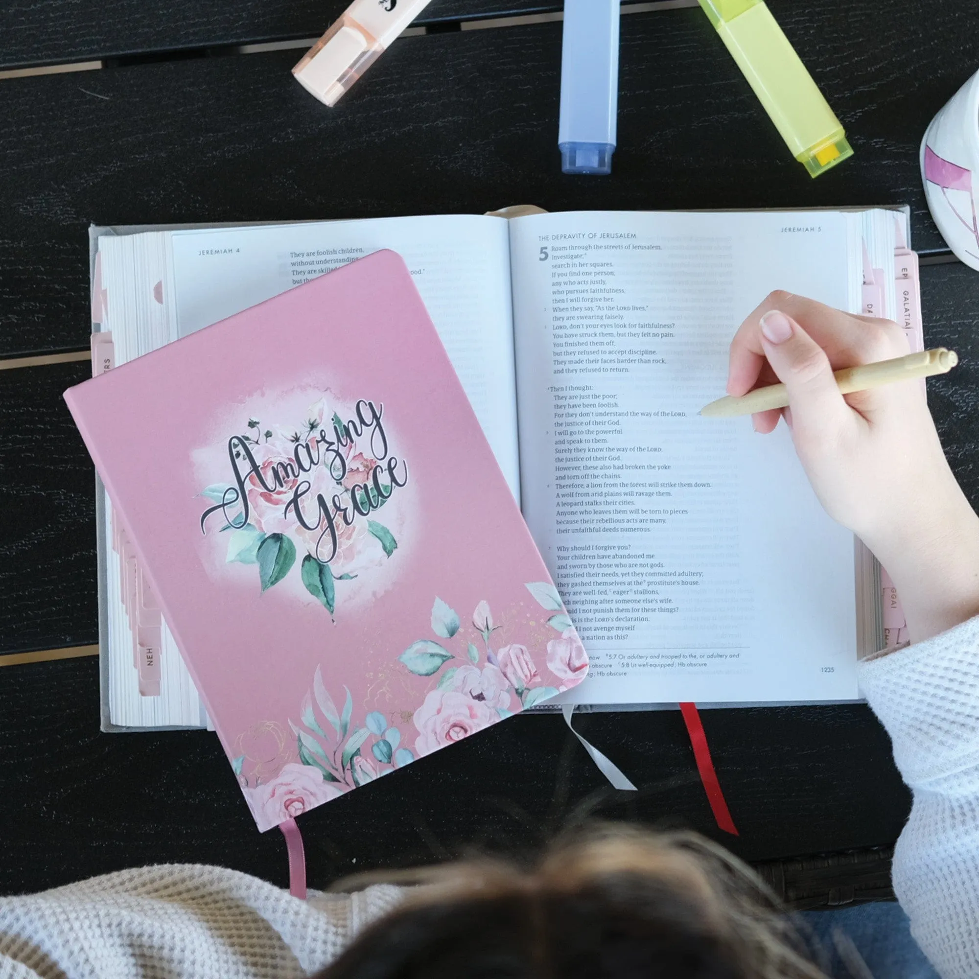 Amazing Grace Rose Journal