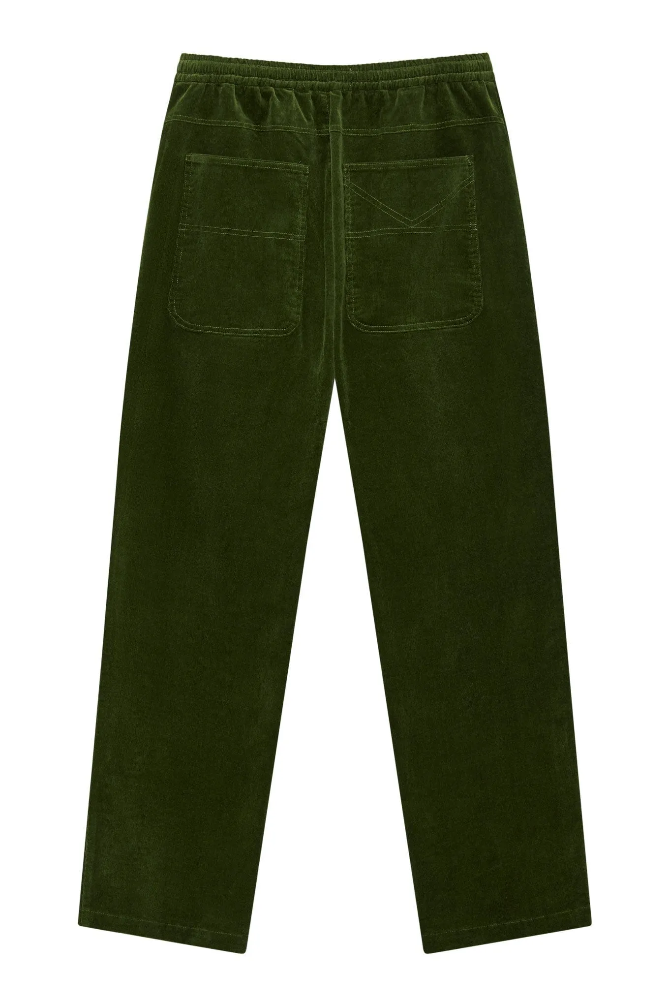 Andro Organic Cotton Cord Trouser | Pine Green