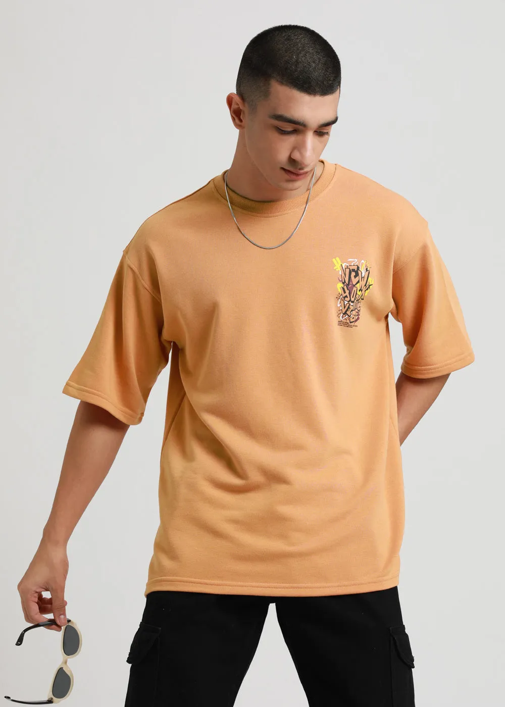 Apricot Orange Oversized T-shirt