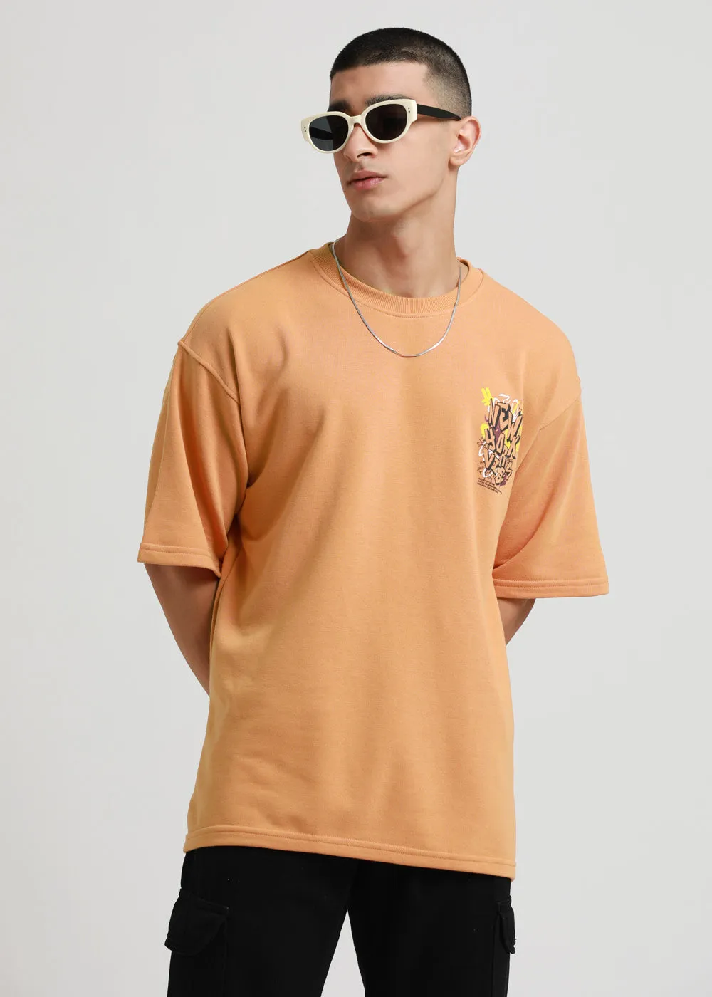 Apricot Orange Oversized T-shirt