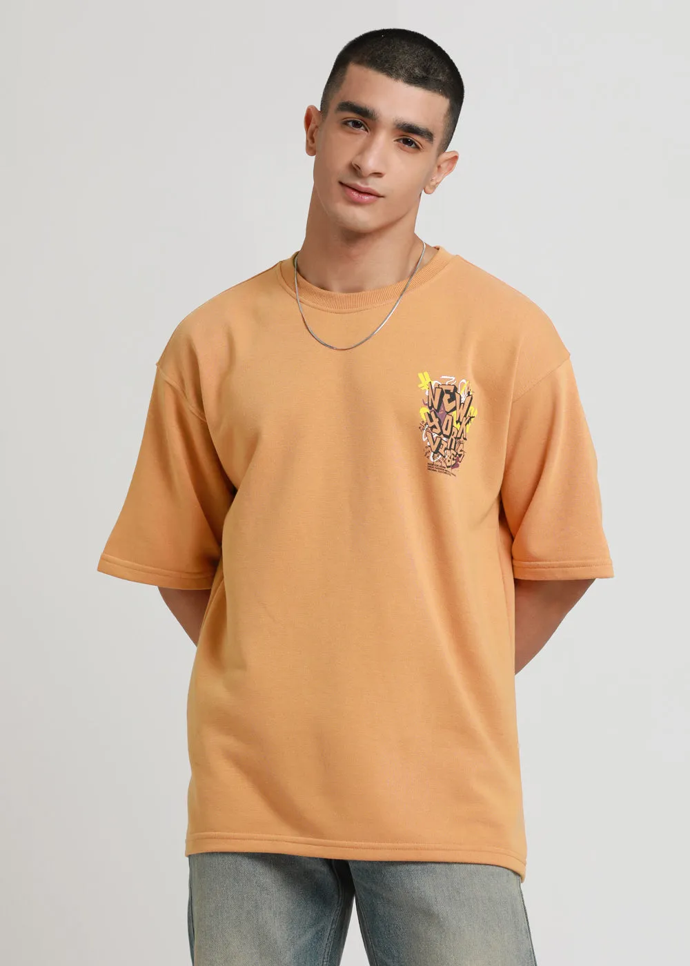 Apricot Orange Oversized T-shirt