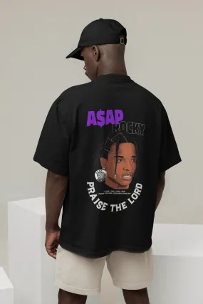 ASAP Rocky Oversized T-shirt - Black