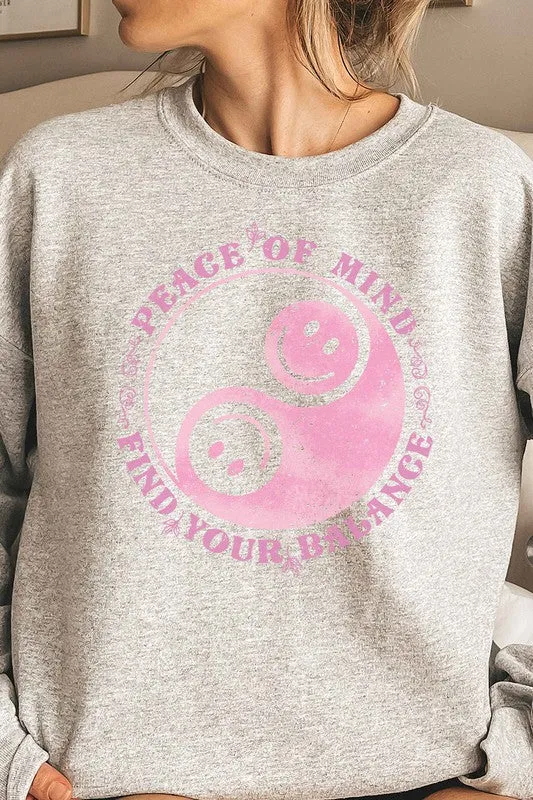 BALANCE OF SMILEY GRAPHIC SWEATSHIRT