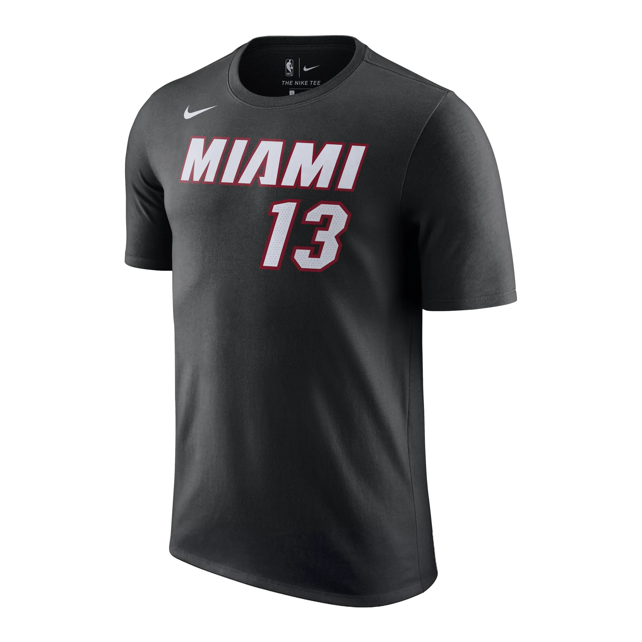 Bam Adebayo NIKE Miami HEAT Icon Black Name & Number Tee