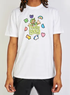 Black Pike T-Shirt - Feelin Lucky - White - BS3071