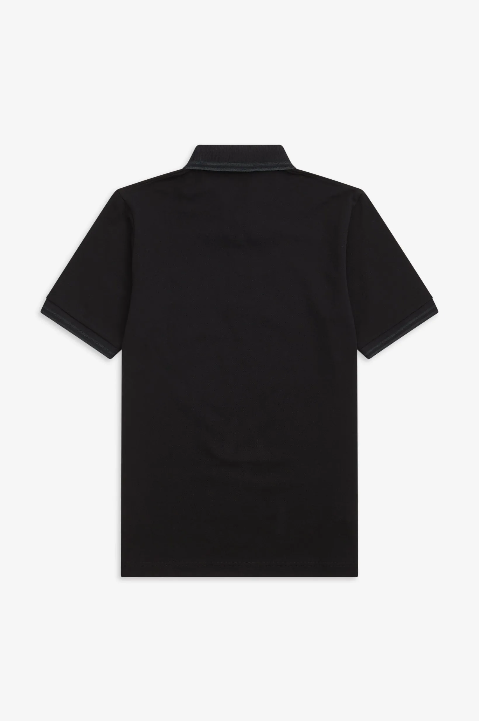 BLACK/BLACK POLO SHIRT MADE IN ENGLAND