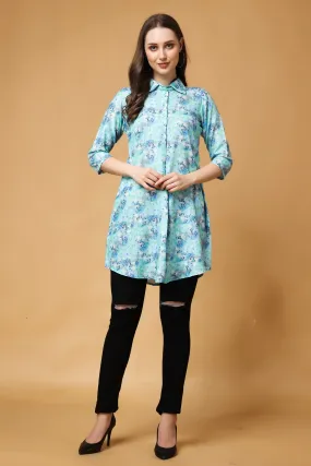 Bluebell Floral Modal Short Kurta