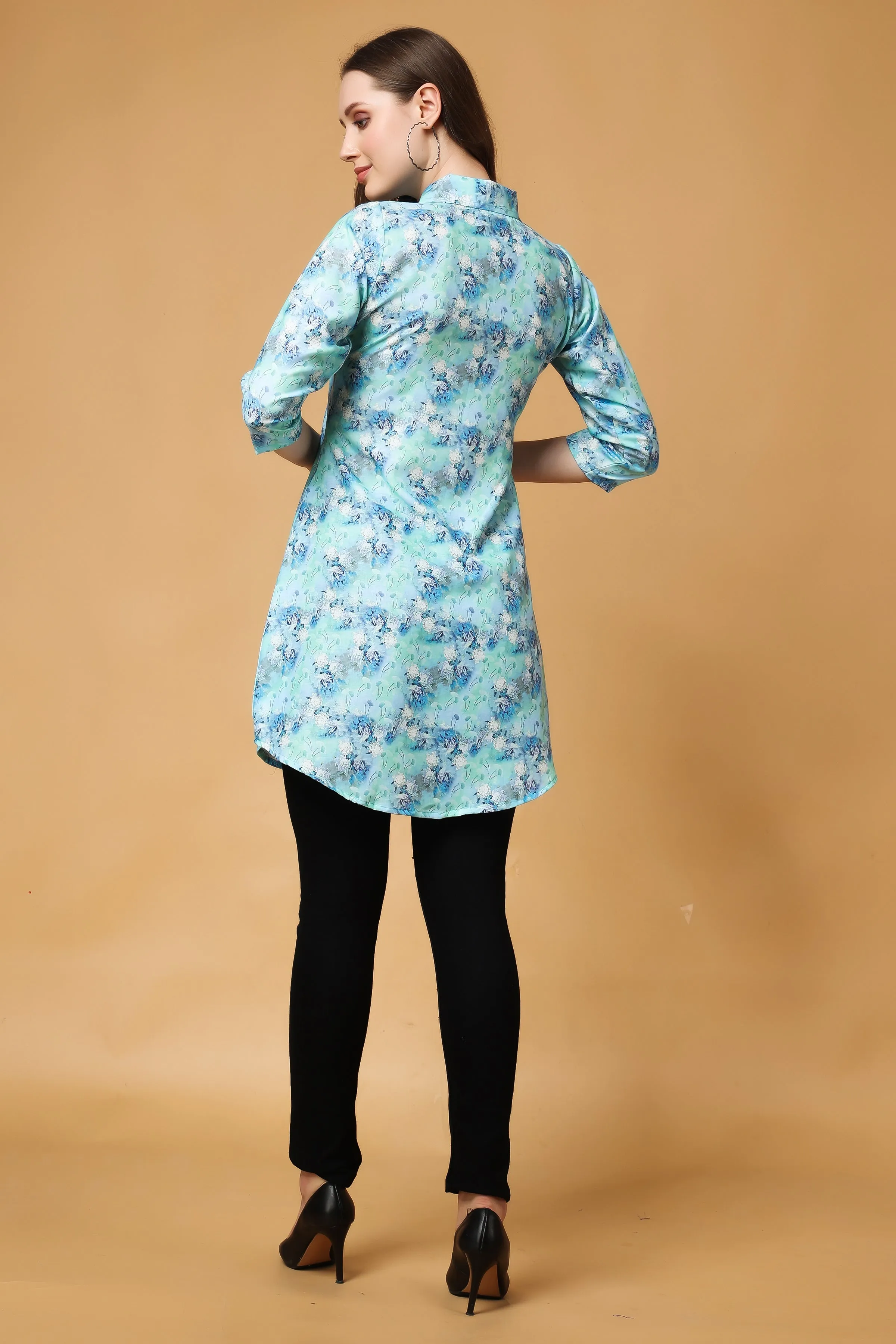 Bluebell Floral Modal Short Kurta