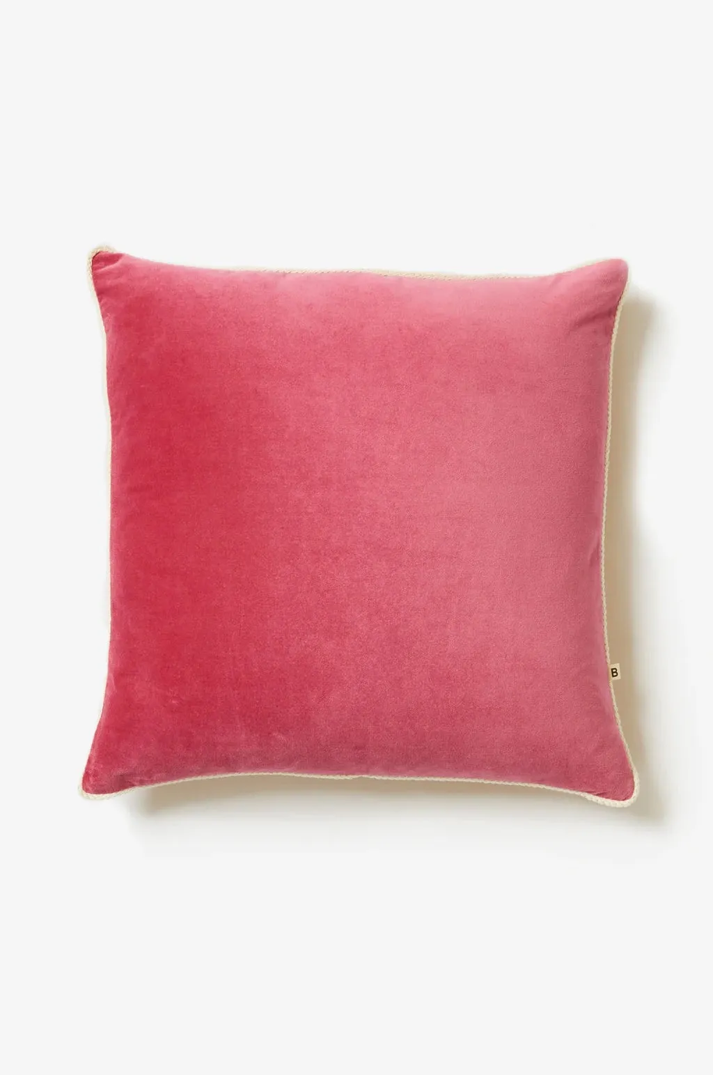 BONNIE AND NEIL CUSHION VELVET PINK TAN 50CM