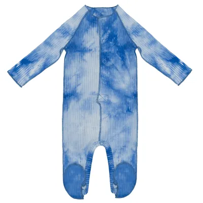 BRB Baby Denim Tie Dye Rib Baby Onesies