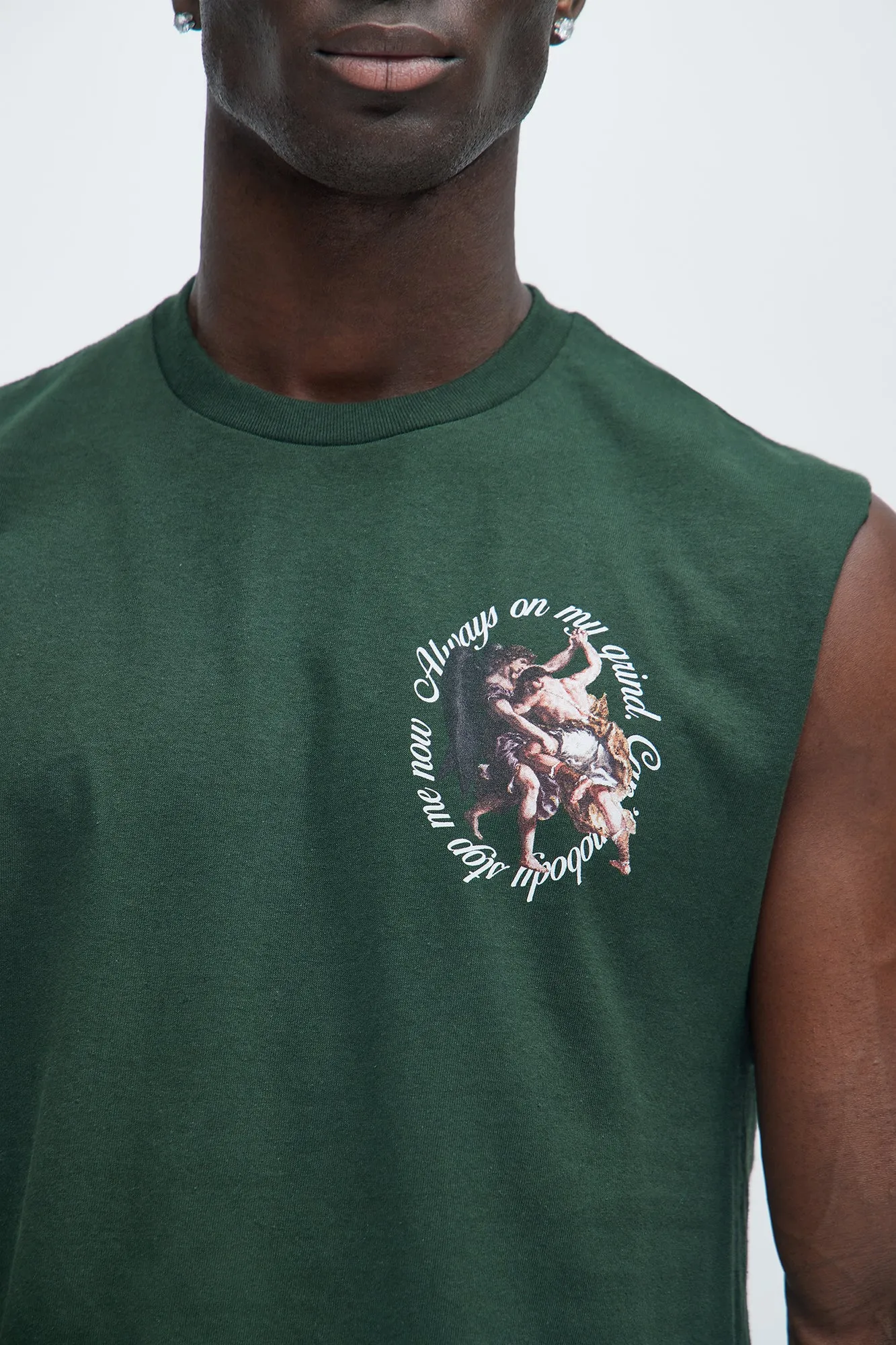 Cant Be Stopped Sleeveless Tee - Green