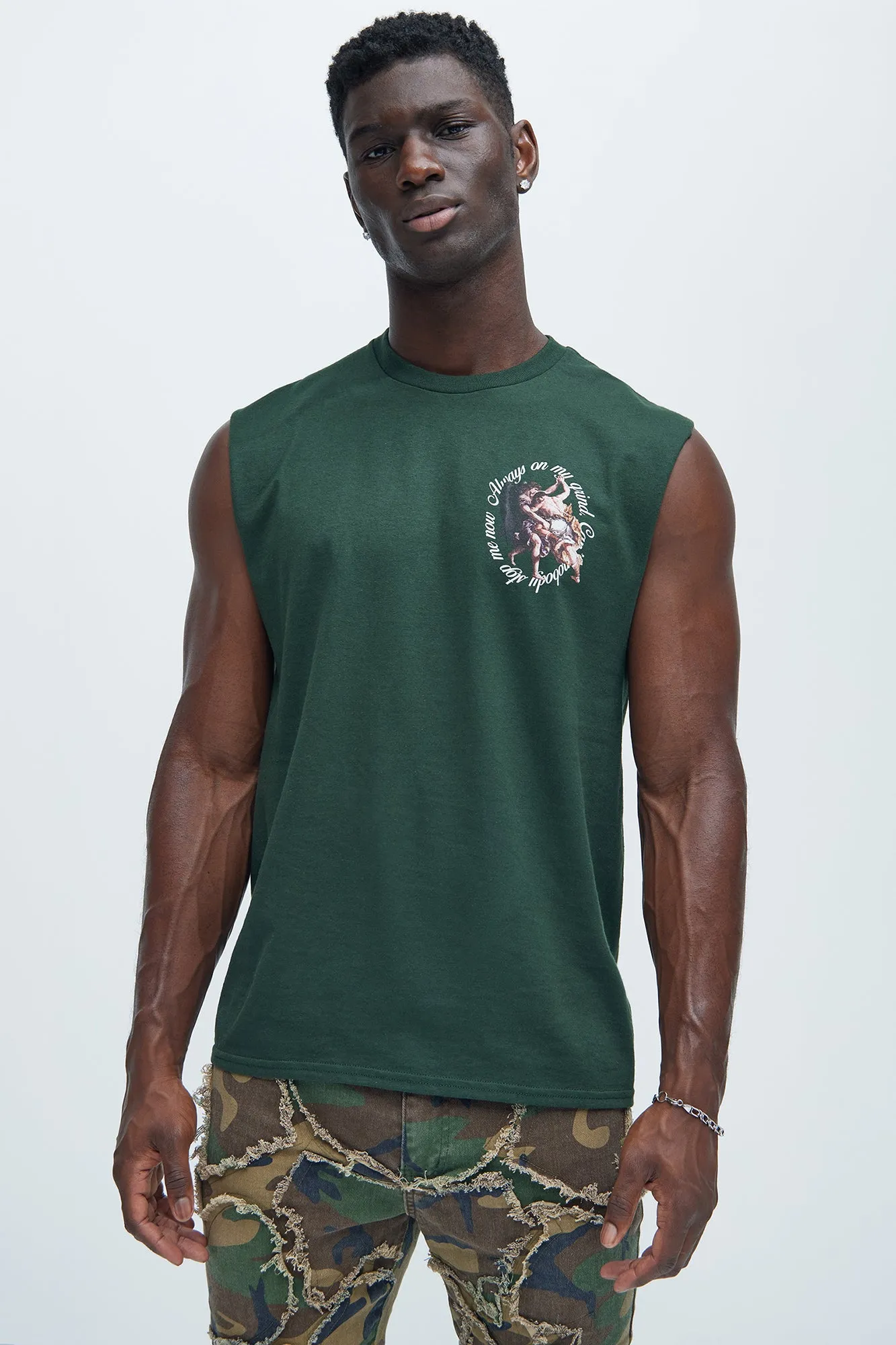 Cant Be Stopped Sleeveless Tee - Green