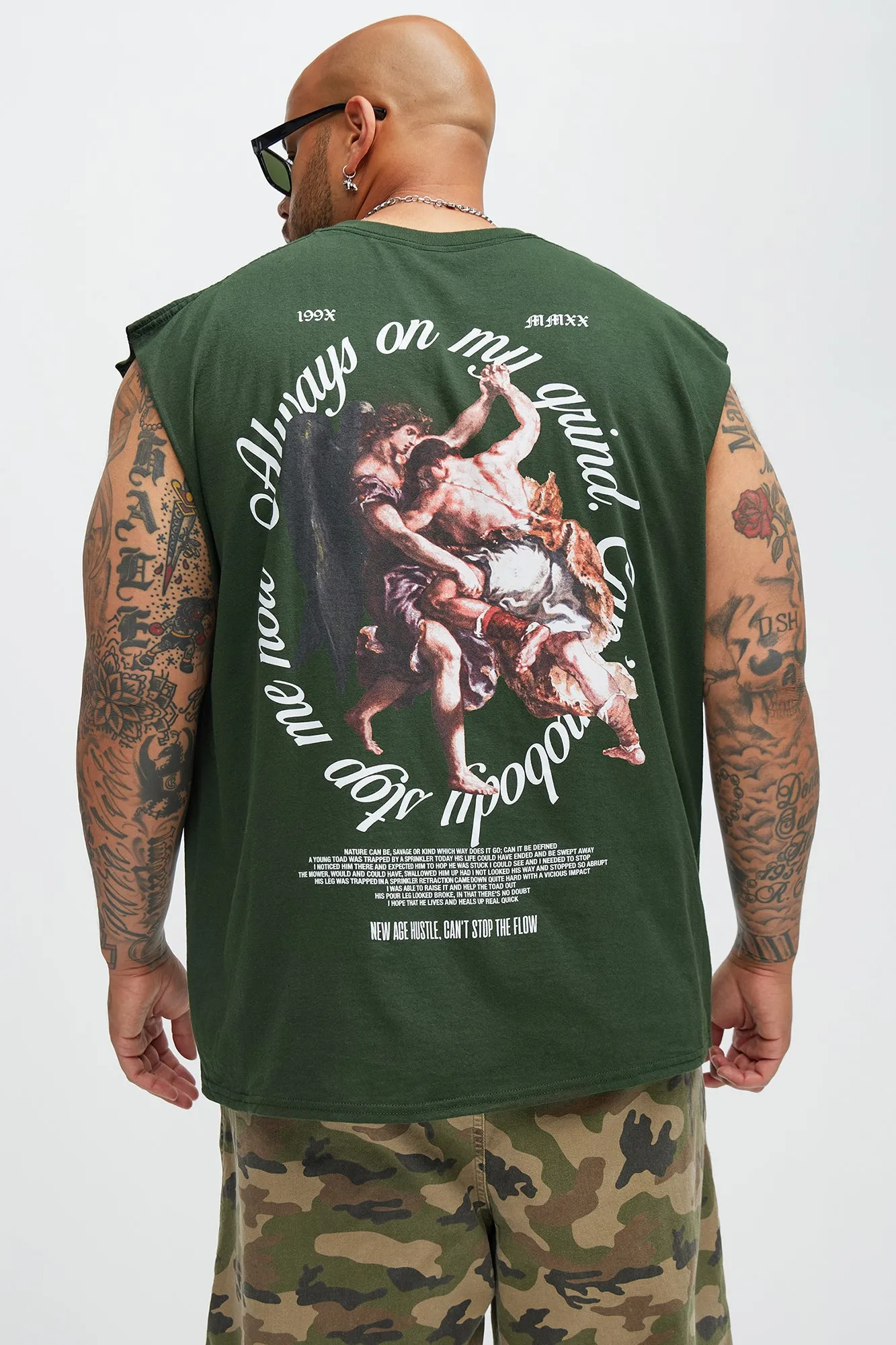 Cant Be Stopped Sleeveless Tee - Green