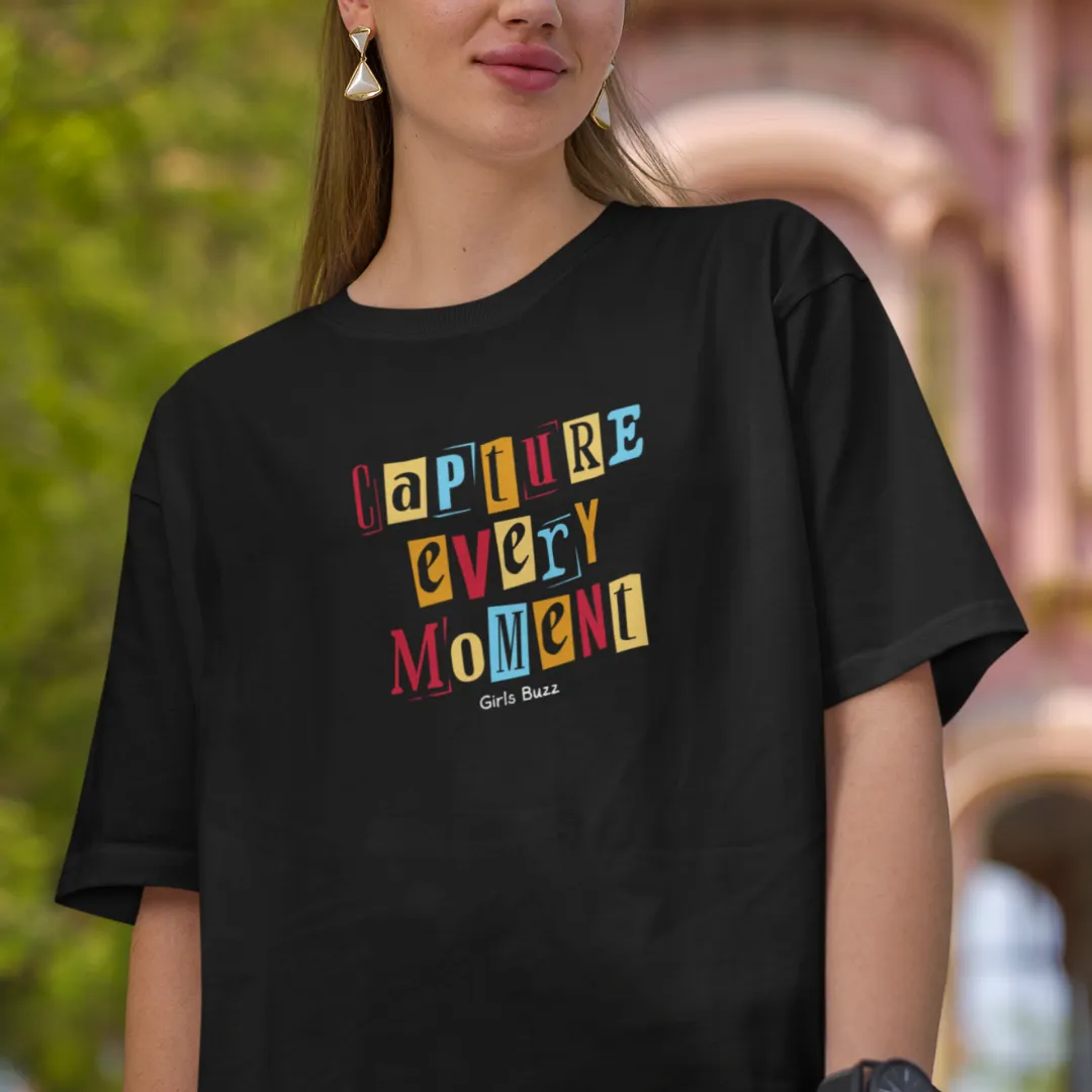 Capture Every Moment Oversized Tee