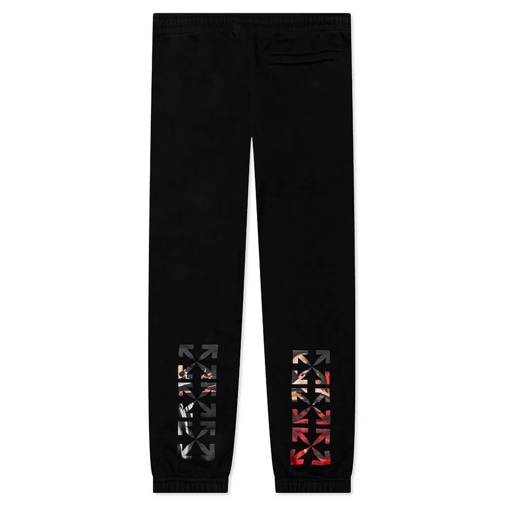 Caravaggio Paint Slim Sweatpant - Black/White