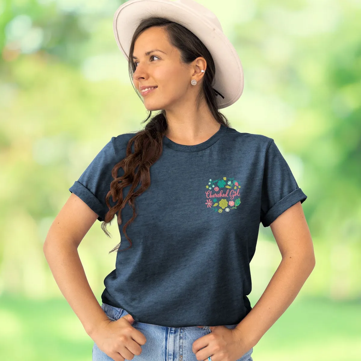 Cherished Girl Joyful Faithful Christian T-Shirt