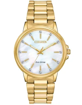 Citizen Eco-Drive Chandler  Womens  - Swarovski - Gold-Tone - Bracelet