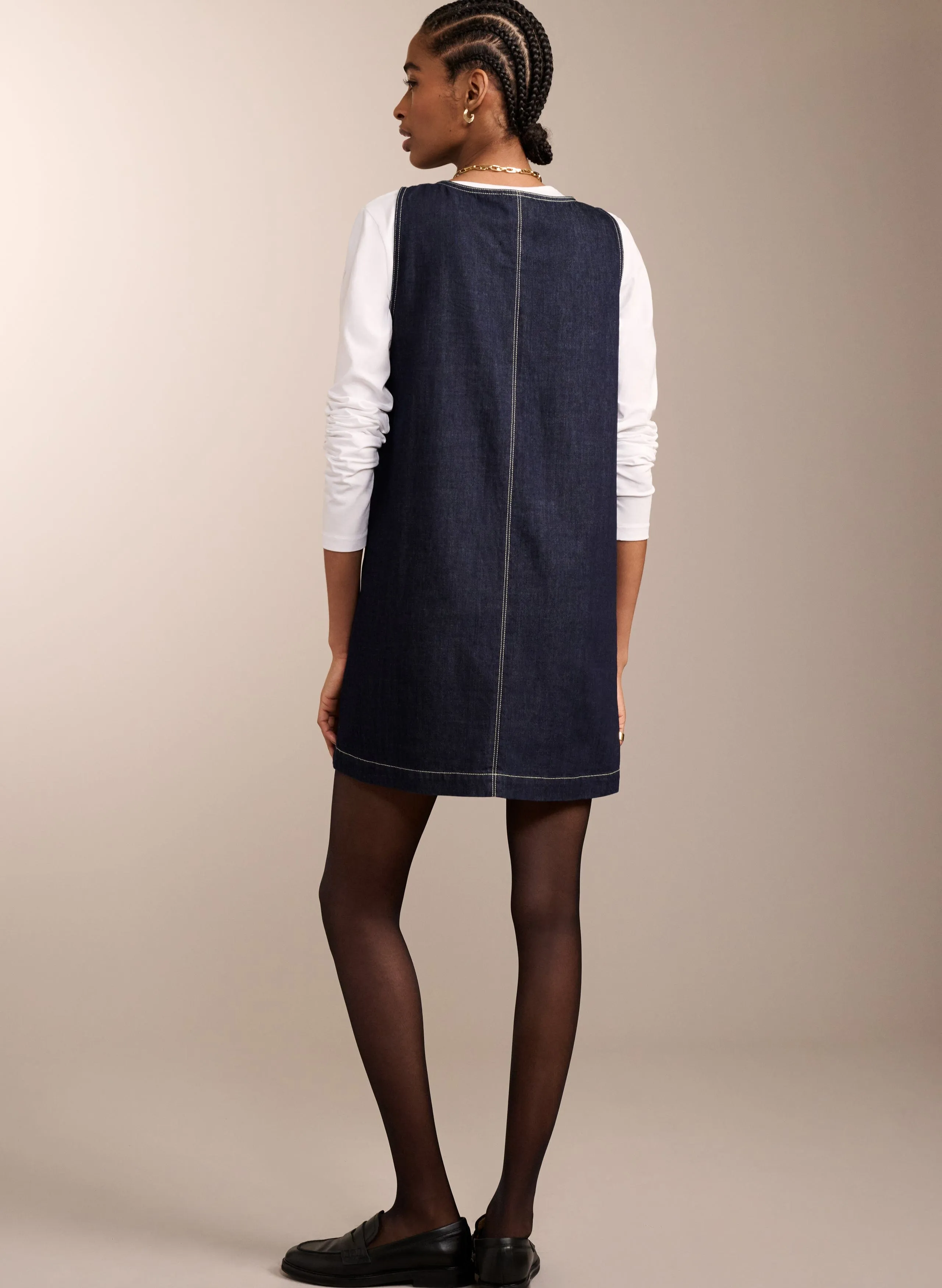 Connie Organic Cotton Dress | Dark Denim