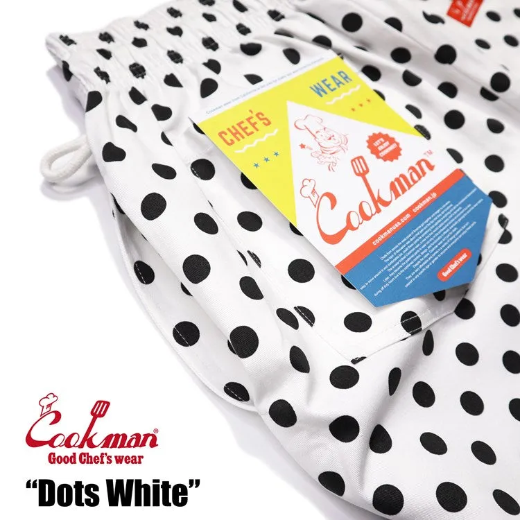 Cookman Chef Short Pants - Dots : White