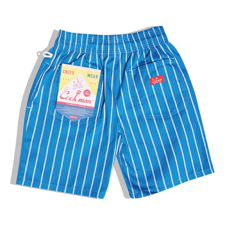 Cookman Chef Short Pants - Stripe : Light Blue