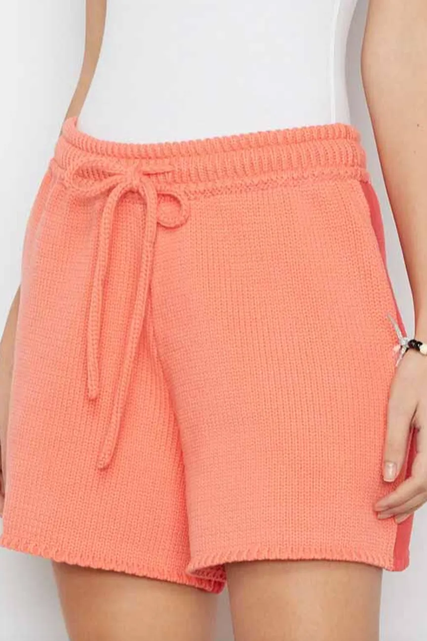 Coral Drawstring Shorts