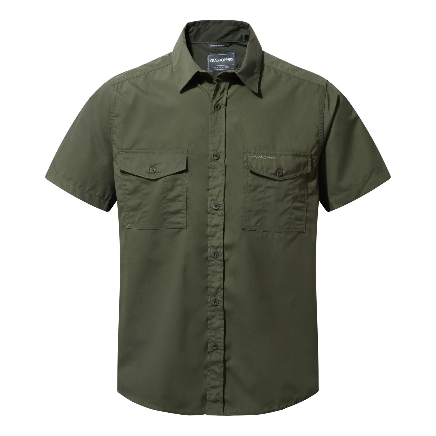 Craghoppers Mens Kiwi Short Sleeved Shirt Nosi Defense