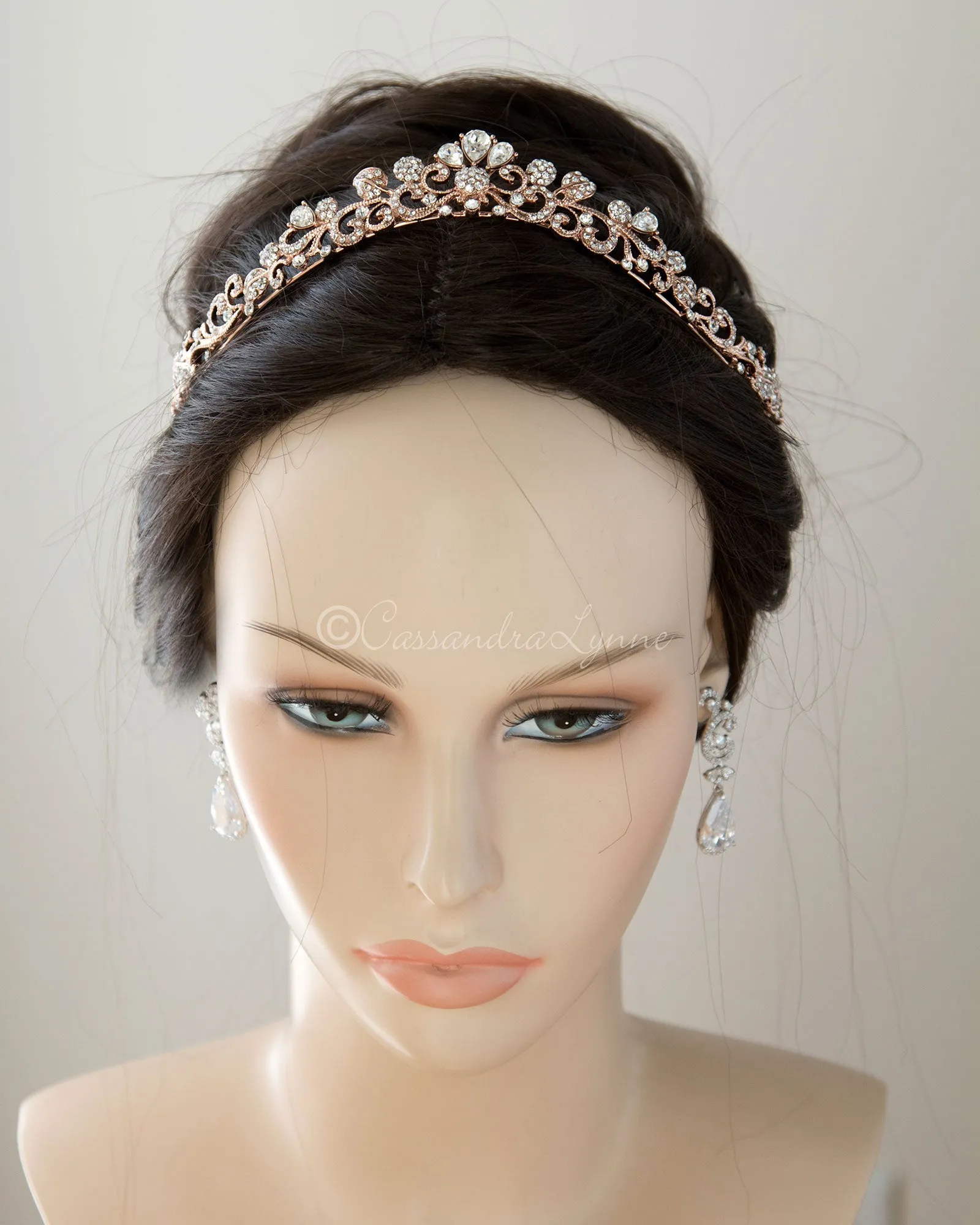 Crystal Contour Wedding Tiara