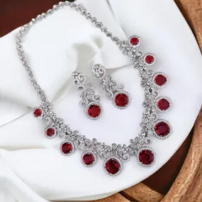 Crystal Red Charm Necklace