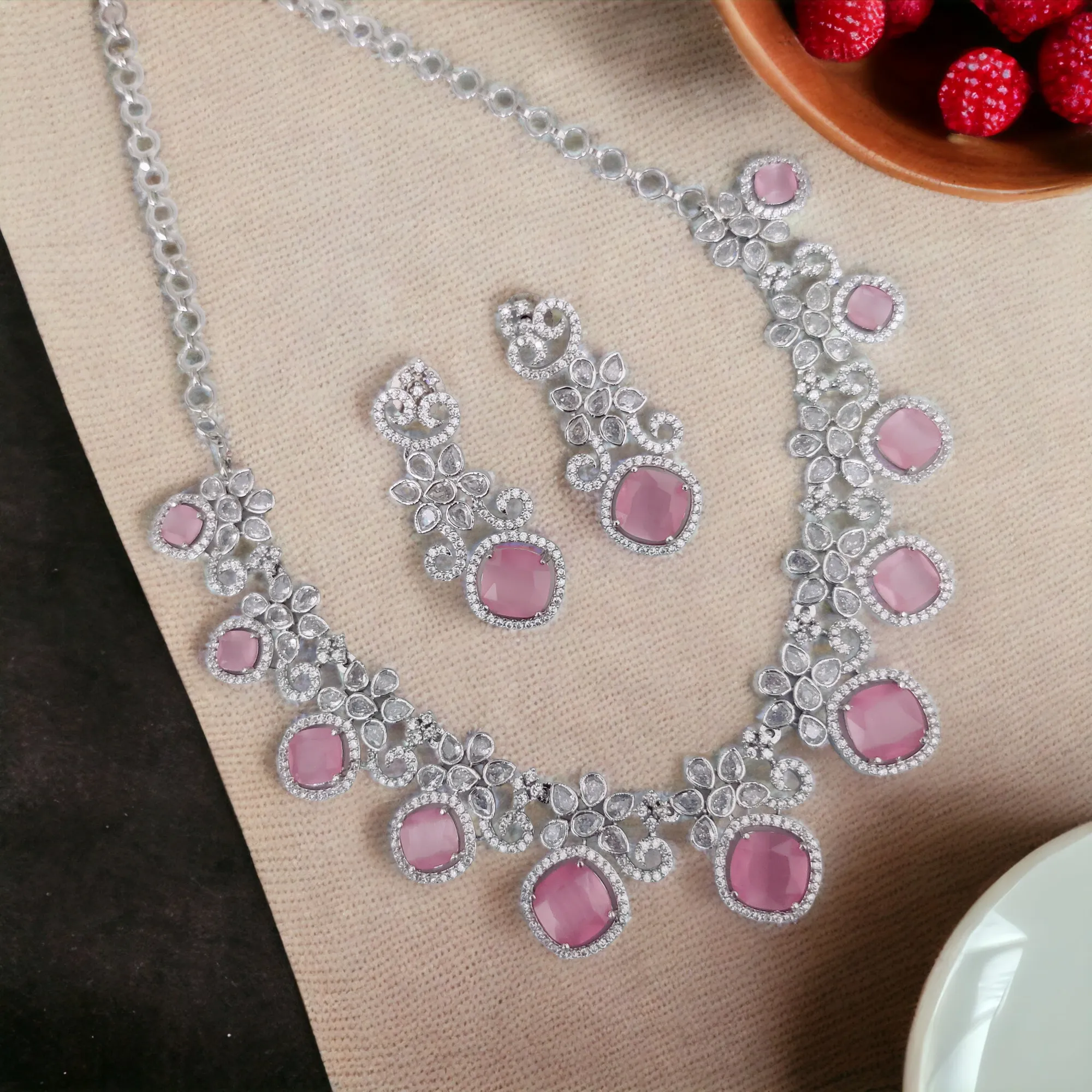 Crystal Red Charm Necklace