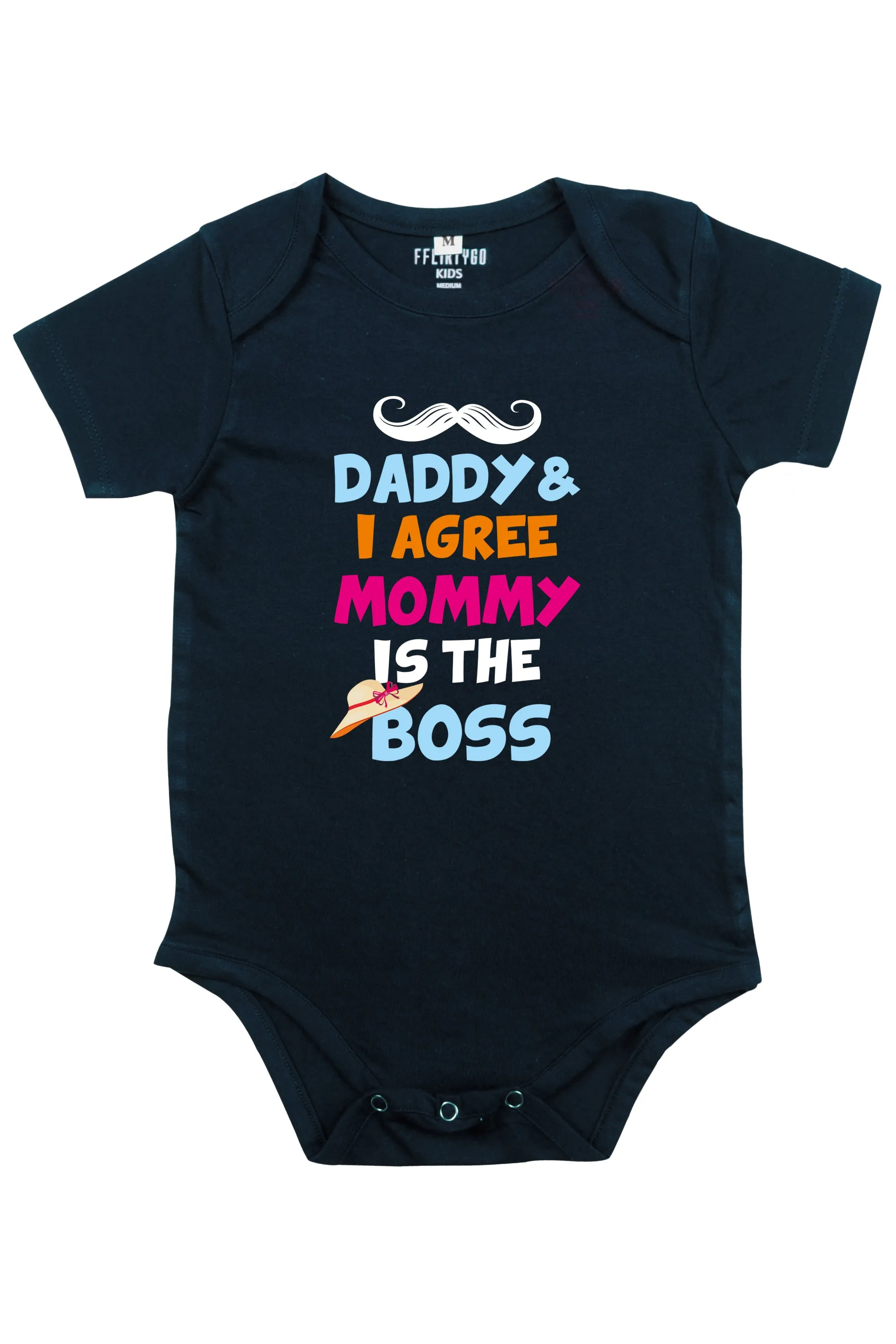 Daddy and I Agree Mommy is The Boss Baby Romper | Onesies