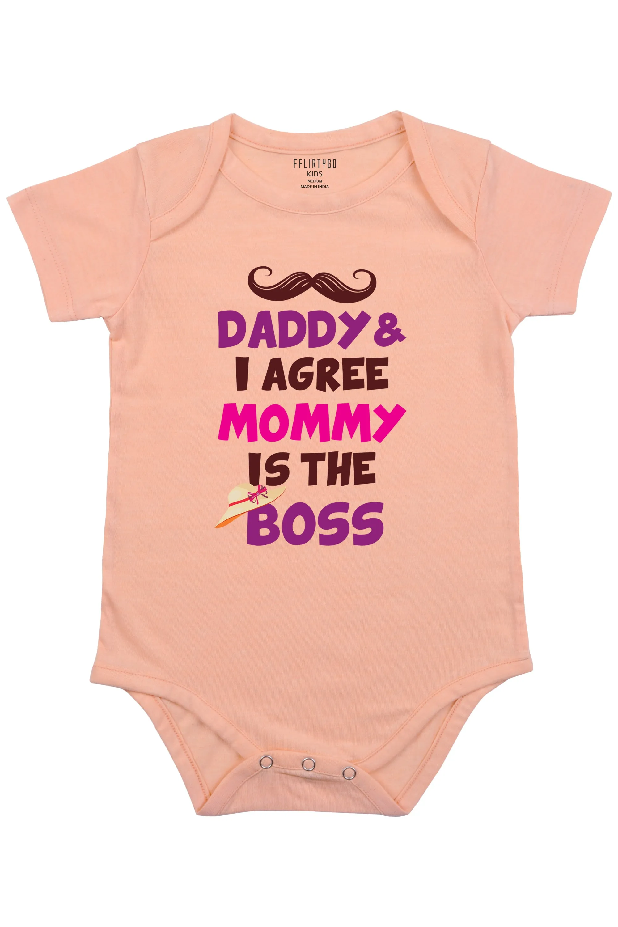 Daddy and I Agree Mommy is The Boss Baby Romper | Onesies